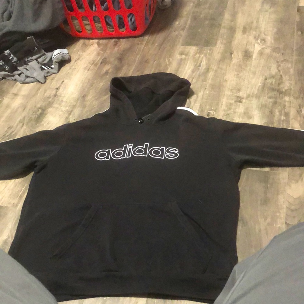 Black adidas hoodies